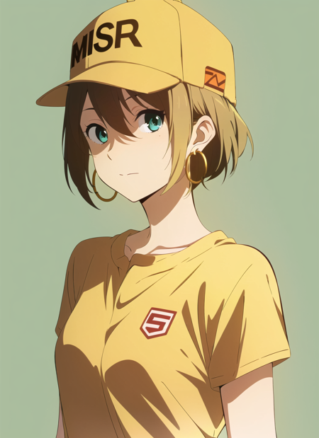 3978529016-3520702966-hyouka , masterpiece, best quality, 1girl, aqua eyes, baseball cap, blonde hair, closed mouth, earrings, green background, hat,.png